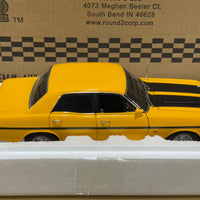 FORD XW FALCON GTHO PHASE 2 - YELLOW W/BLACK STRIPES - 1:18 SCALE DIECAST MODEL - BIANTE/AUTOART