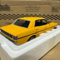 FORD XW FALCON GTHO PHASE 2 - YELLOW W/BLACK STRIPES - 1:18 SCALE DIECAST MODEL - BIANTE/AUTOART