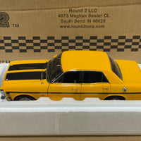 FORD XW FALCON GTHO PHASE 2 - YELLOW W/BLACK STRIPES - 1:18 SCALE DIECAST MODEL - BIANTE/AUTOART