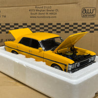 FORD XW FALCON GTHO PHASE 2 - YELLOW W/BLACK STRIPES - 1:18 SCALE DIECAST MODEL - BIANTE/AUTOART
