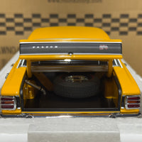 FORD XW FALCON GTHO PHASE 2 - YELLOW W/BLACK STRIPES - 1:18 SCALE DIECAST MODEL - BIANTE/AUTOART