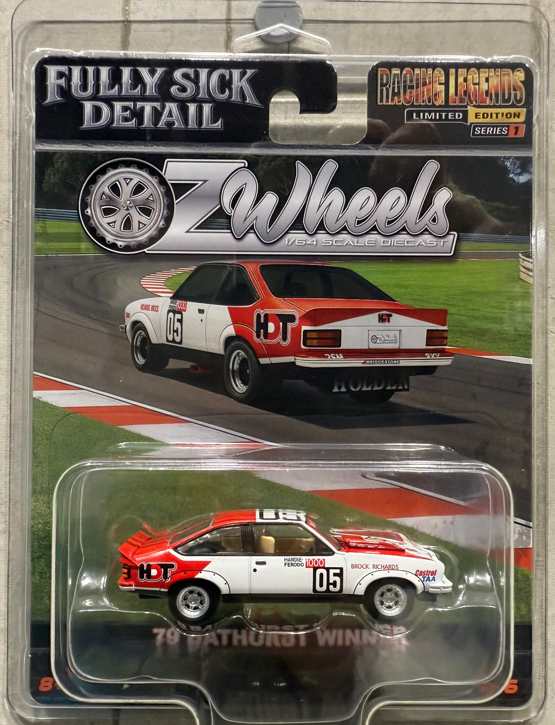 OZ WHEELS - PETER BROCK 1979 BATHURST WINNER - FSD SERIES 1 - 1:64 SCALE DIECAST
