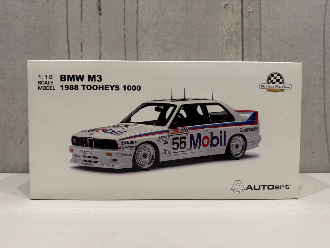 1988 BATHURST - PETER BROCK/JIM RICHARDS - BMW M3 - 1:18 SCALE DIECAST MODEL - AUTOart