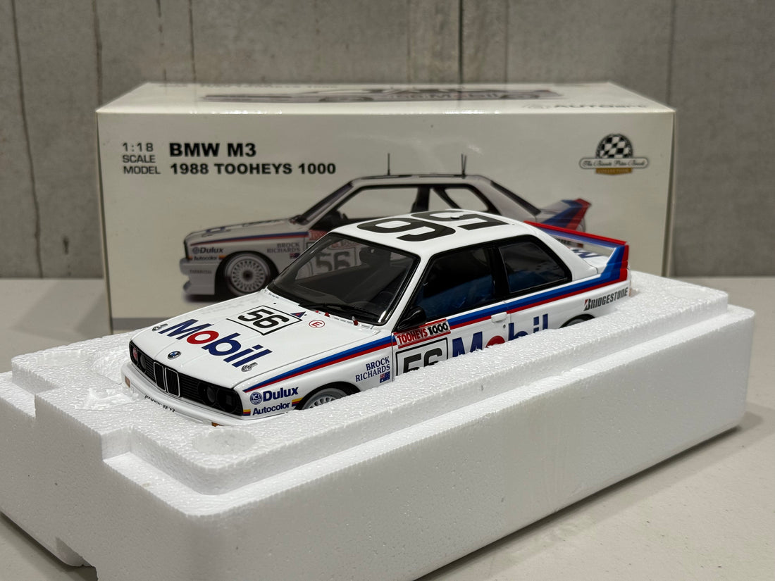 1988 BATHURST - PETER BROCK/JIM RICHARDS - BMW M3 - 1:18 SCALE DIECAST MODEL - AUTOart