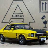 HOLDEN HX MONARO GTS SEDAN ABSINTH YELLOW - 1:18 SCALE DIECAST MODEL