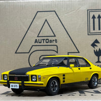 HOLDEN HX MONARO GTS SEDAN ABSINTH YELLOW - 1:18 SCALE DIECAST MODEL