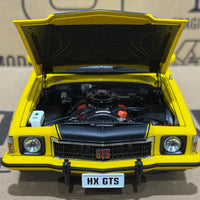 HOLDEN HX MONARO GTS SEDAN ABSINTH YELLOW - 1:18 SCALE DIECAST MODEL