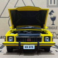 HOLDEN HX MONARO GTS SEDAN ABSINTH YELLOW - 1:18 SCALE DIECAST MODEL