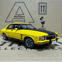 HOLDEN HX MONARO GTS SEDAN ABSINTH YELLOW - 1:18 SCALE DIECAST MODEL