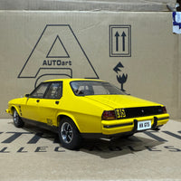 HOLDEN HX MONARO GTS SEDAN ABSINTH YELLOW - 1:18 SCALE DIECAST MODEL