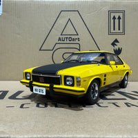 HOLDEN HX MONARO GTS SEDAN ABSINTH YELLOW - 1:18 SCALE DIECAST MODEL
