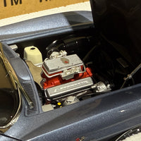 1963 CHEVROLET CORVETTE COUPE - SILVER BLUE - 1:18 SCALE DIECAST MODEL - AUTOART