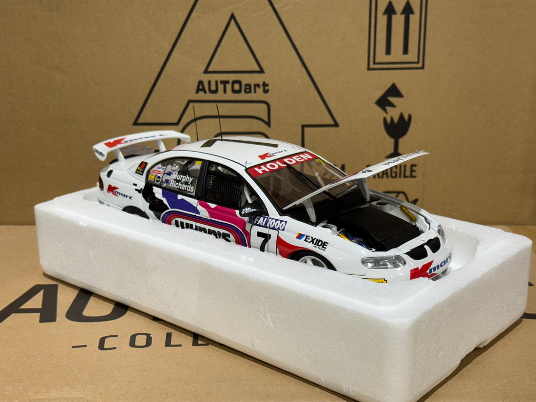 HOLDEN COMMODORE VT BATHURST 1999 G. MURPHY/S.RICHARDS #7 - 1:18 SCALE DIECAST MODEL - AUTOART