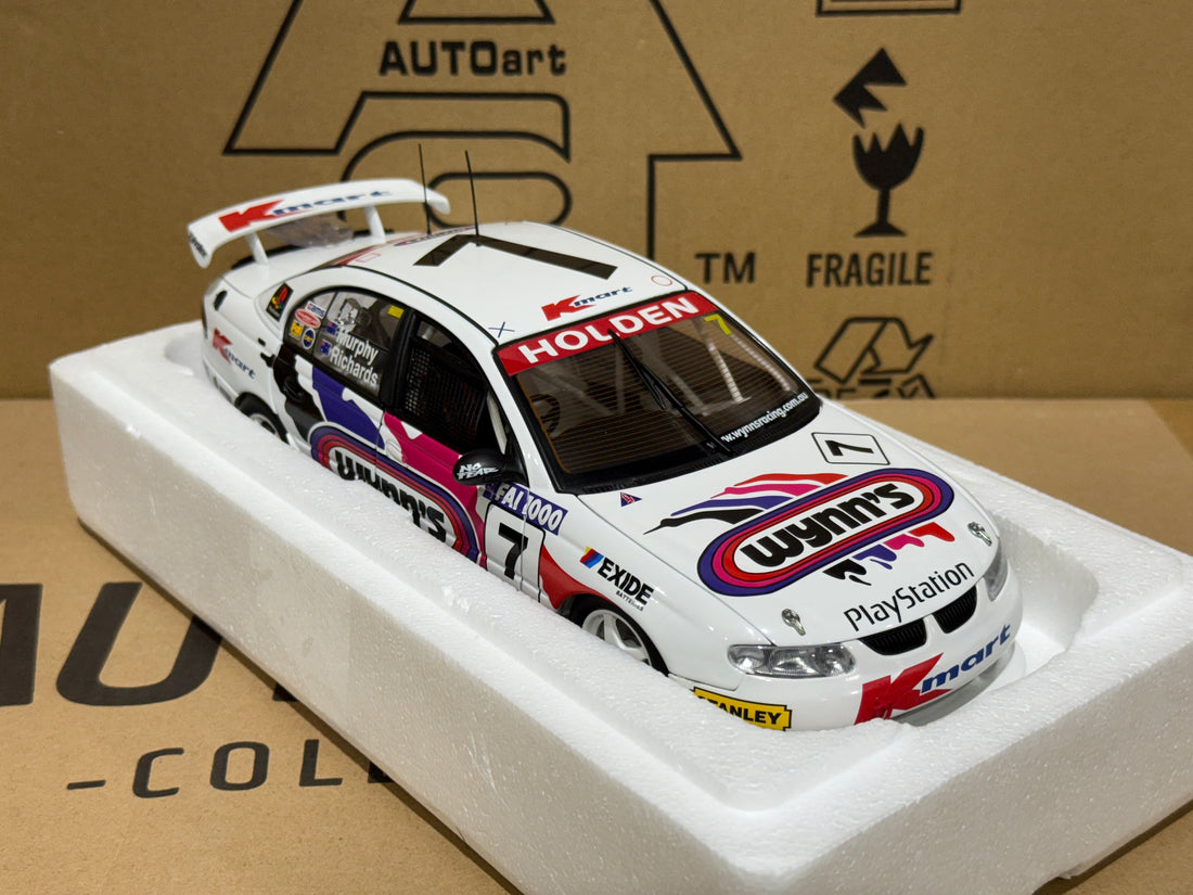 HOLDEN COMMODORE VT BATHURST 1999 G. MURPHY/S.RICHARDS #7 - 1:18 SCALE DIECAST MODEL - AUTOART