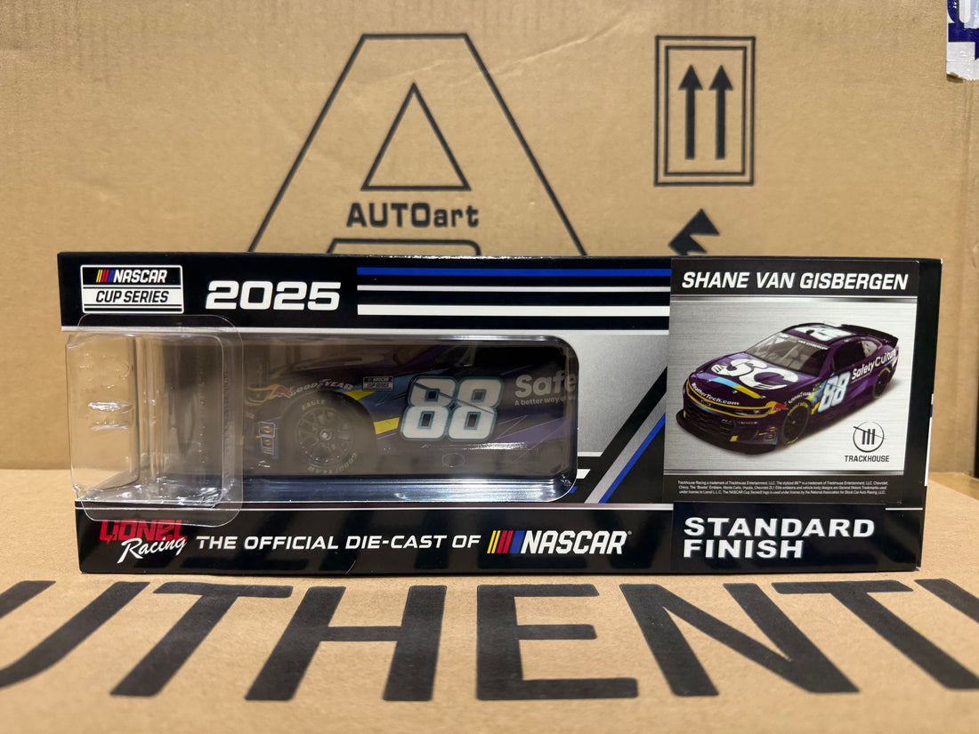SHANE VAN GISBERGEN AUTOGRAPHRD 2025 SAFETY CULTURE 1:24 SCALE ARC DIECAST