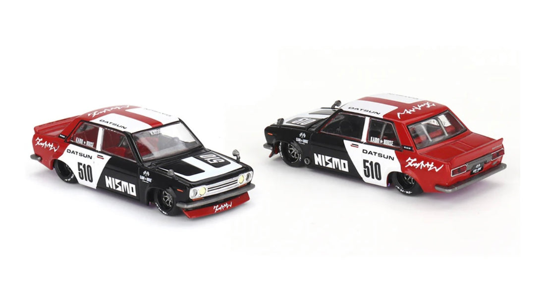 DATSUN STREET 510 RACING V1 - 1:64 SCALE DIECAST - MINI GT
