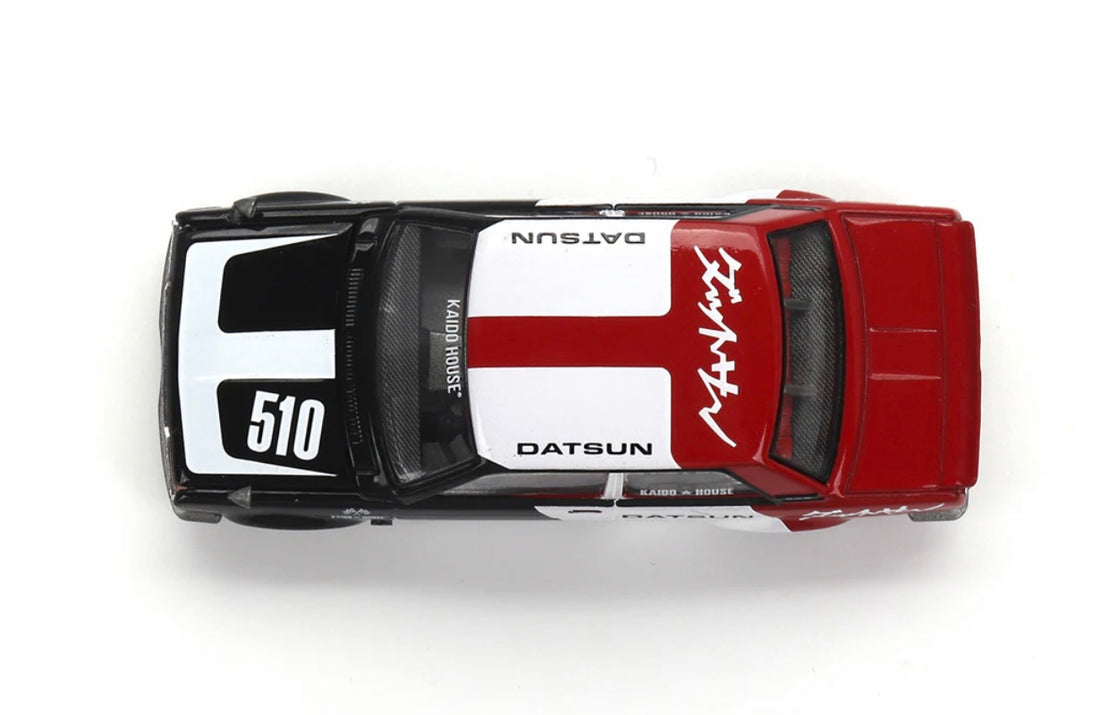 DATSUN STREET 510 RACING V1 - 1:64 SCALE DIECAST - MINI GT
