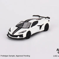 Chevrolet Corvette Z06 2023 Arctic White - 1:64 Scale Diecast - Mini GT