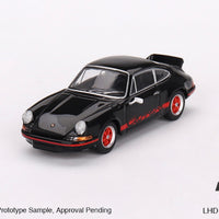 Porsche 911 Carrera RS 2.7 Black with Red Livery - 1:64 Scale Diecast - Mini GT
