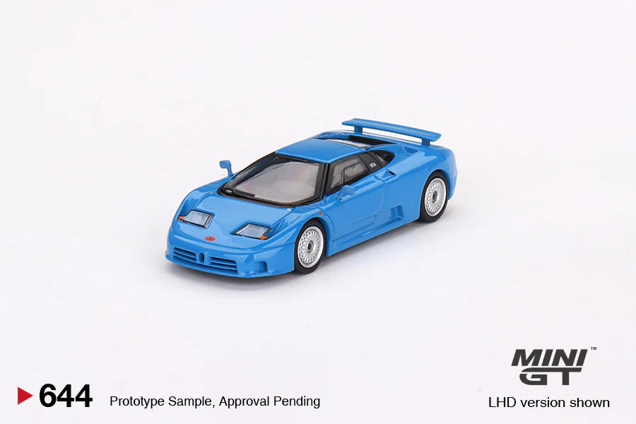 Bugatti EB110 GT Blue Bugatti - 1:64 Scale Diecast - Mini GT