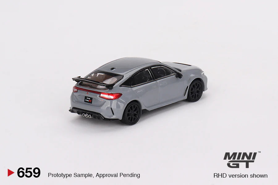Honda Civic Type R Sonic Gray Pearl 2023 - 1:64 Scale Diecast - Mini GT