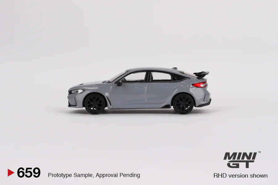 Honda Civic Type R Sonic Gray Pearl 2023 - 1:64 Scale Diecast - Mini GT