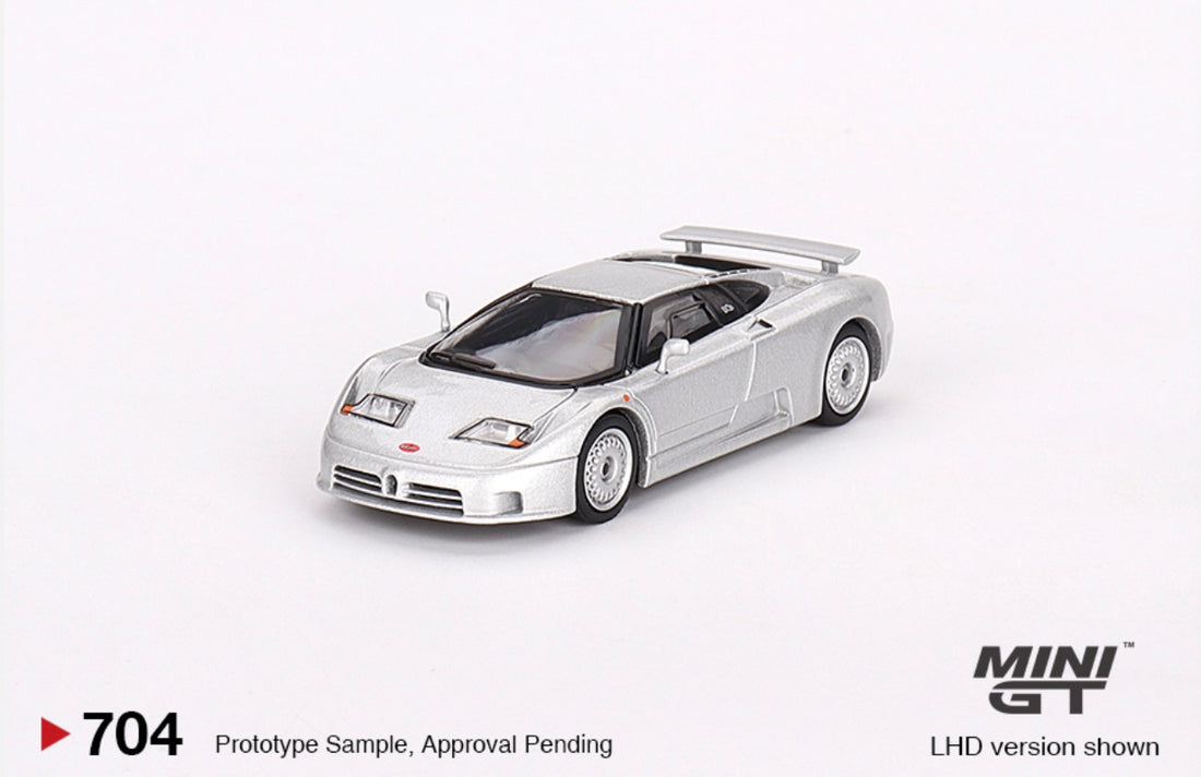 Bugatti EB110 GT Grigio Chiaro - 1:64 Scale Diecast - Mini GT