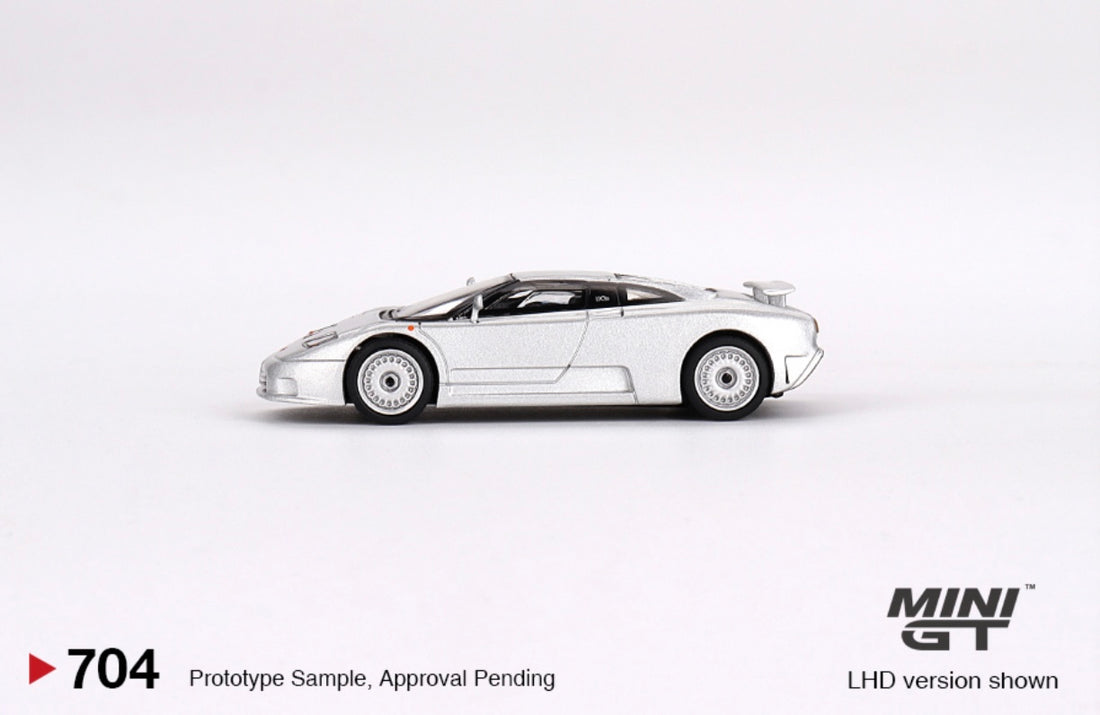 Bugatti EB110 GT Grigio Chiaro - 1:64 Scale Diecast - Mini GT