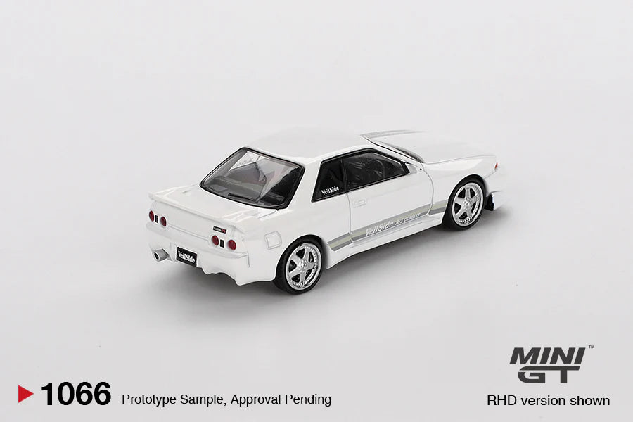 NISSAN SKYLINE GT-R (R32) VEILSIDE COMBAT C-I - WHITE - 1:64 SCALE DIECAST - MINI GT