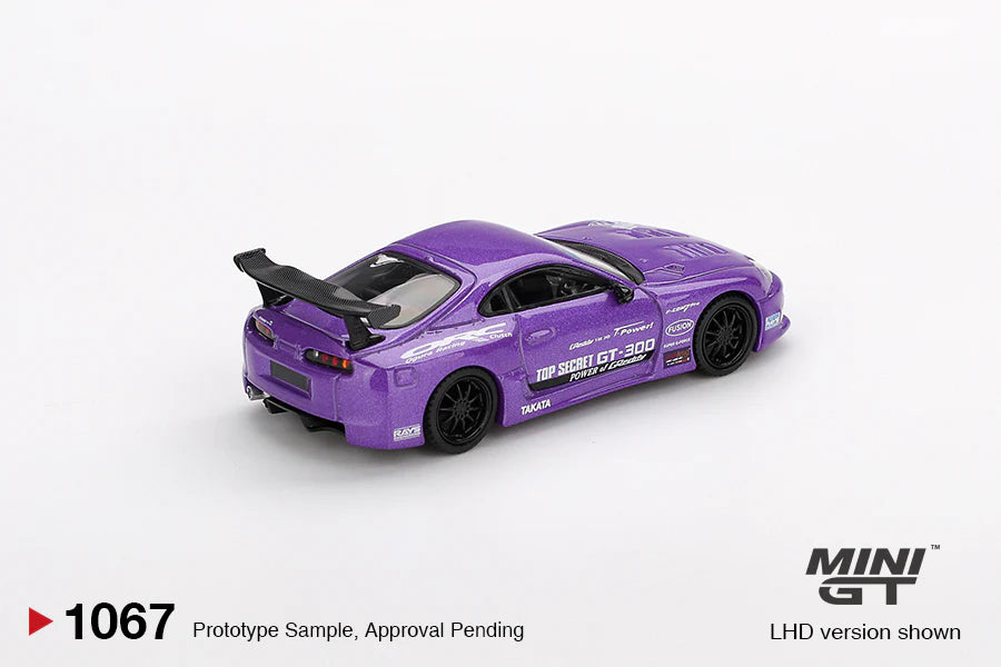 TOYOTA SUPRA (A80) TOP SECRET GT-300 - PURPLE - 1:64 SCALE DIECAST - MINI GT