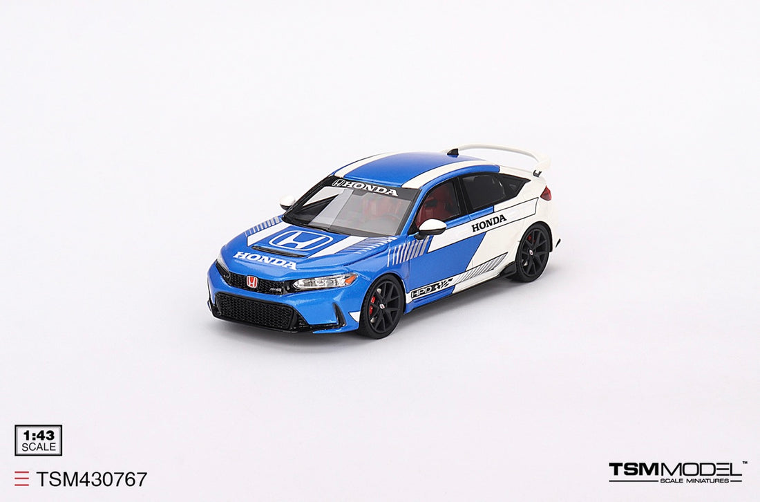 Honda Civic Type R #3 2023 Pace Car Blue- 1:43 Scale Model - TSM