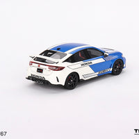 Honda Civic Type R #3 2023 Pace Car Blue- 1:43 Scale Model - TSM