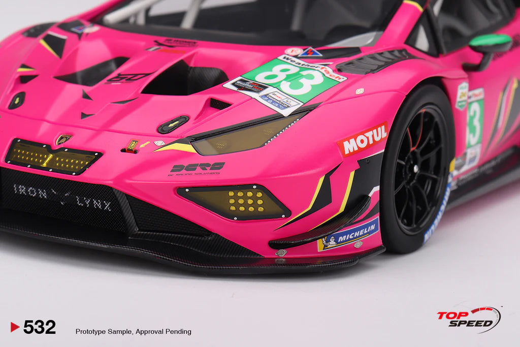 2023 DAYTONA 24 HOUR - #83 LAMBORGHINI HURACÁN GT3 - 1:18 SCALE MODEL - TOPSPEED MODEL