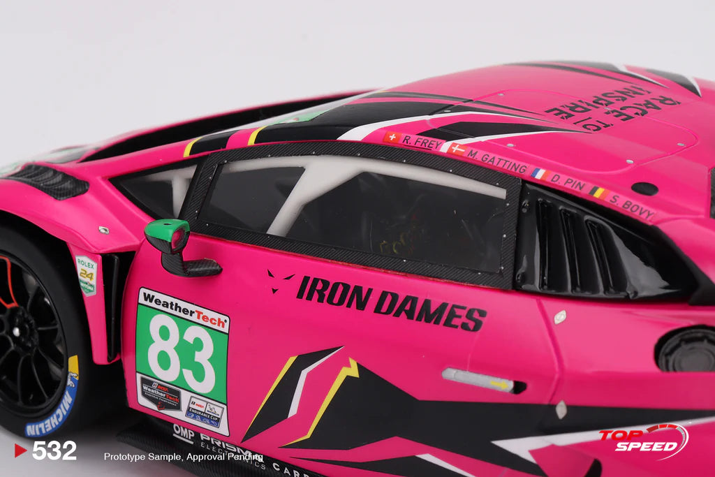 2023 DAYTONA 24 HOUR - #83 LAMBORGHINI HURACÁN GT3 - 1:18 SCALE MODEL - TOPSPEED MODEL