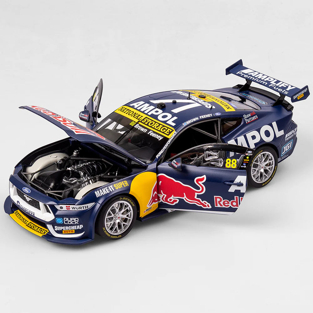 Red Bull Ampol Racing #88 Ford Mustang GT - 2025 Triple Eight / Ford Performance Launch Livery - 1:18 Scale Diecast Model - Authentic Collectables