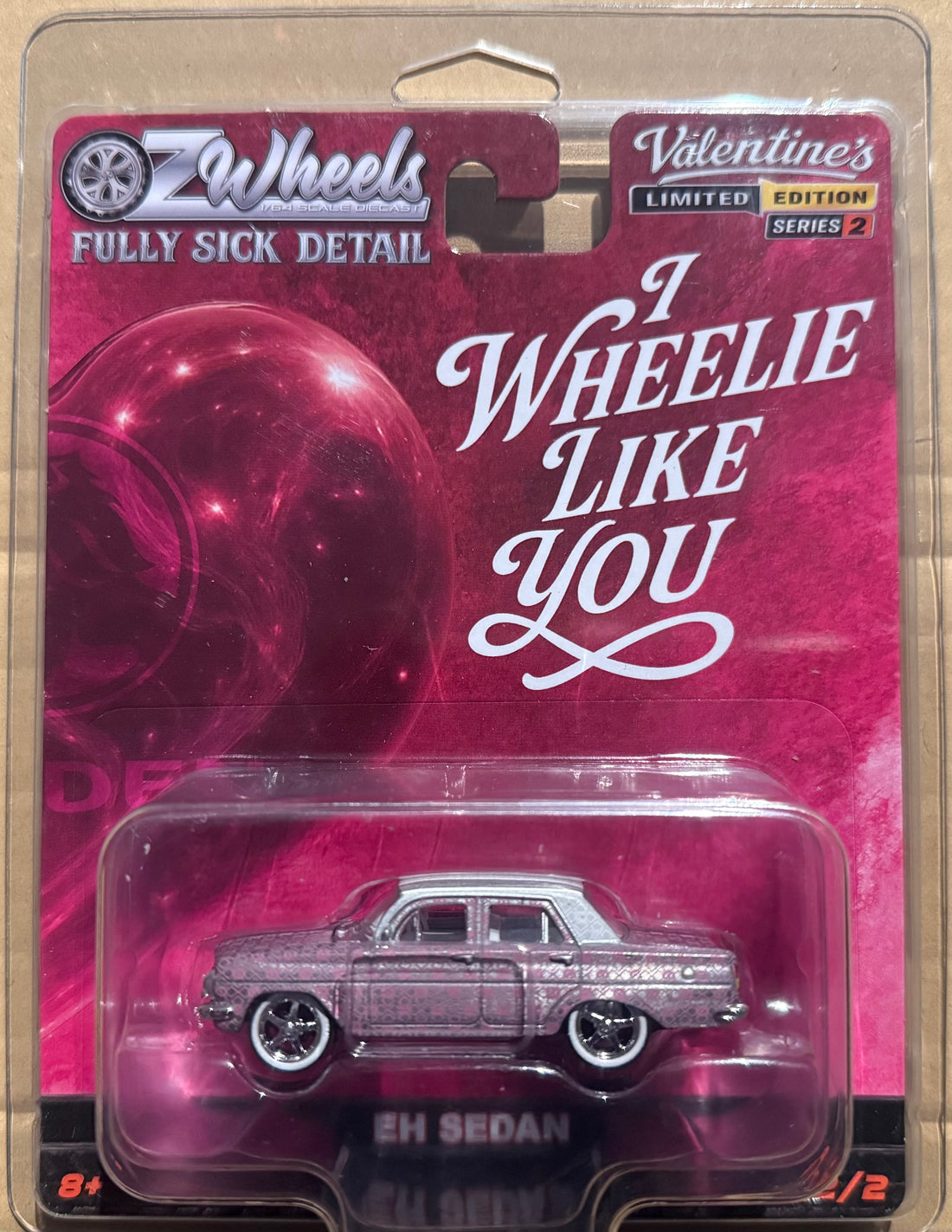 OZ WHEELS - EH SEDAN - RAW CHASE EDITION - VALENTINES DAY - FSD SERIES 2 - 1:64 SCALE DIECAST