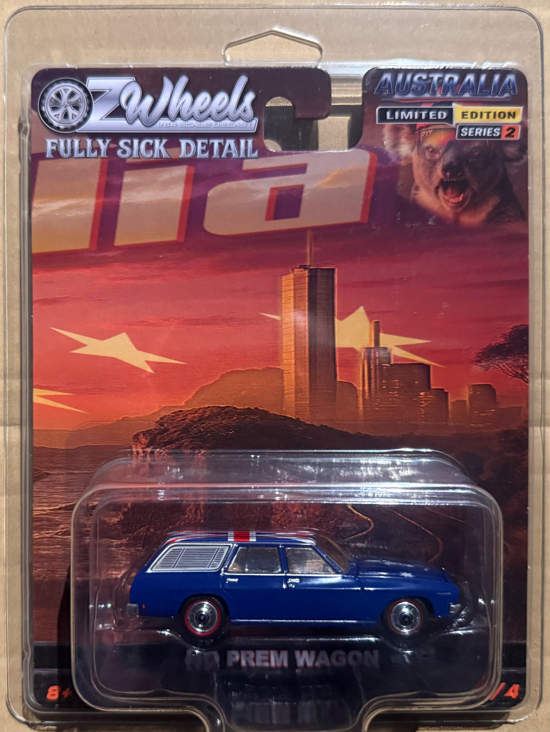 OZ WHEELS - HQ PREM WAGON - AUSTRALIA DAY - FSD SERIES 2 - 1:64 SCALE DIECAST