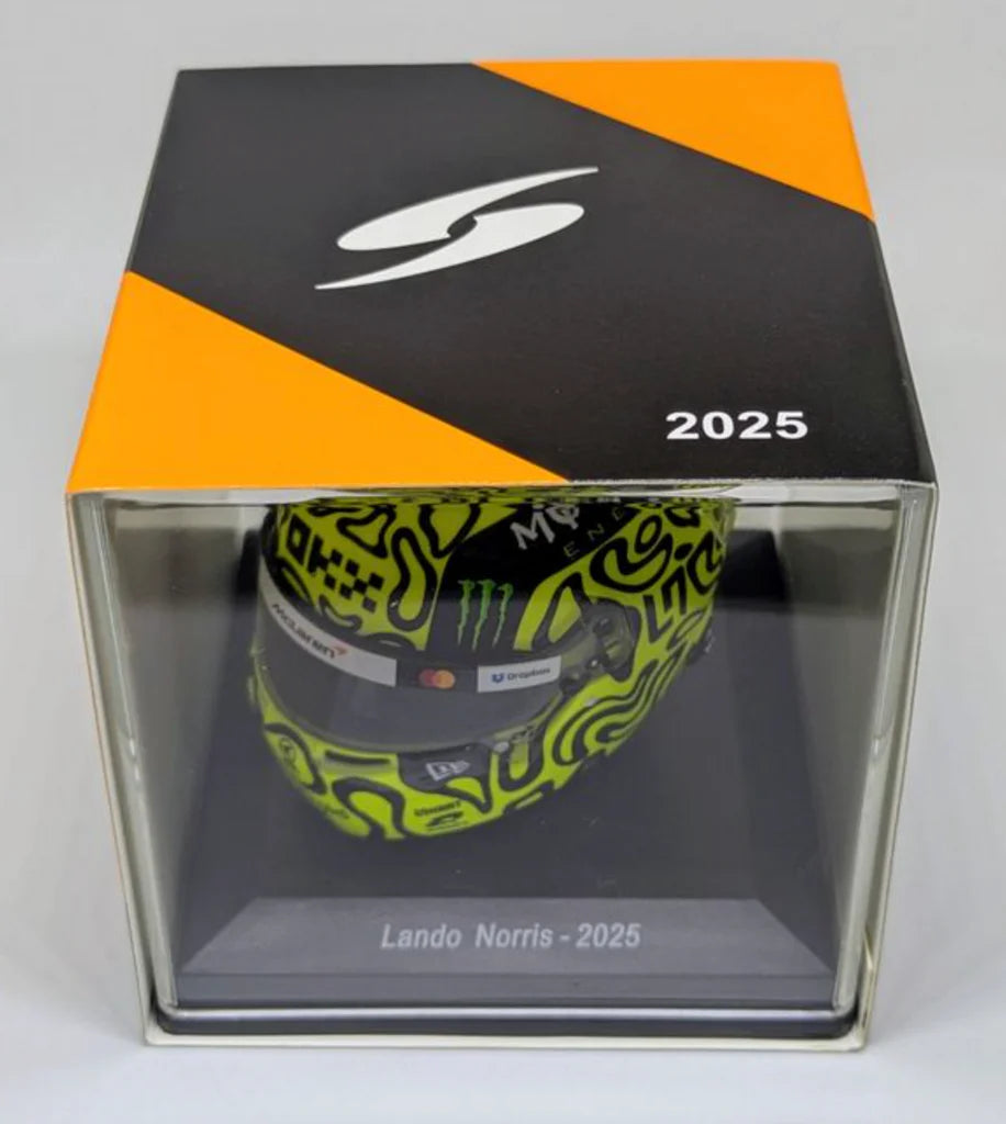 LANDO NORRIS - 2025 SEASON - MCLAREN  - 1:5 SCALE HELMET - SPARK