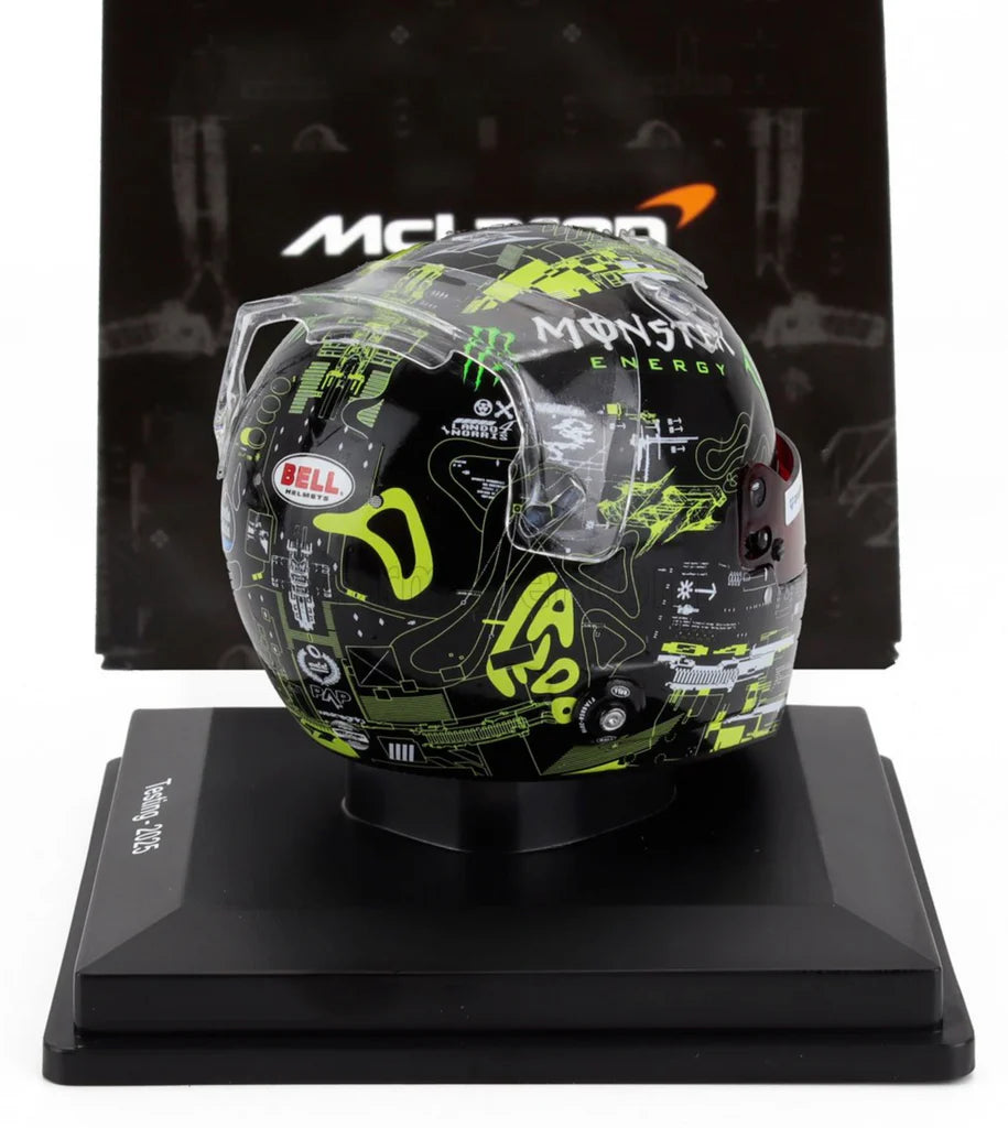 LANDO NORRIS - 2025 PRE-SEASON TEST - MCLAREN F1 TEAM - 1:5 SCALE HELMET - SPARK