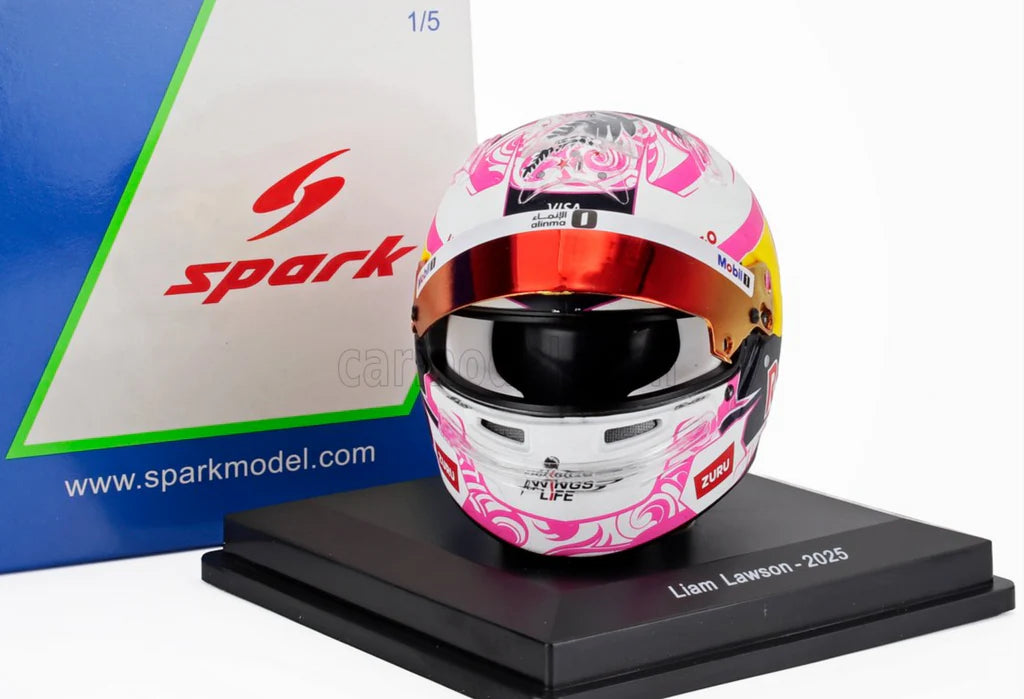LIAM LAWSON - 2025 SEASON - RACING BULLS - 1.5 SCALE HELMET - SPARK F1