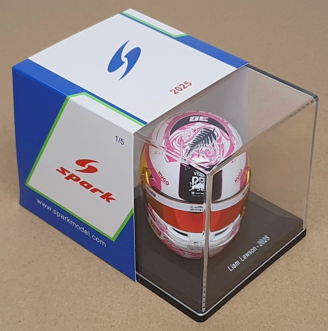LIAM LAWSON - 2025 SEASON - RACING BULLS - 1.5 SCALE HELMET - SPARK F1