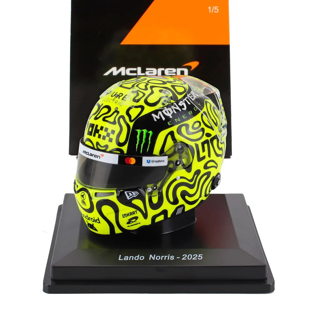 LANDO NORRIS - 2025 SEASON - MCLAREN  - 1:5 SCALE HELMET - SPARK