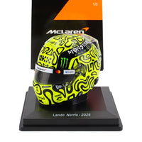 LANDO NORRIS - 2025 SEASON - MCLAREN  - 1:5 SCALE HELMET - SPARK