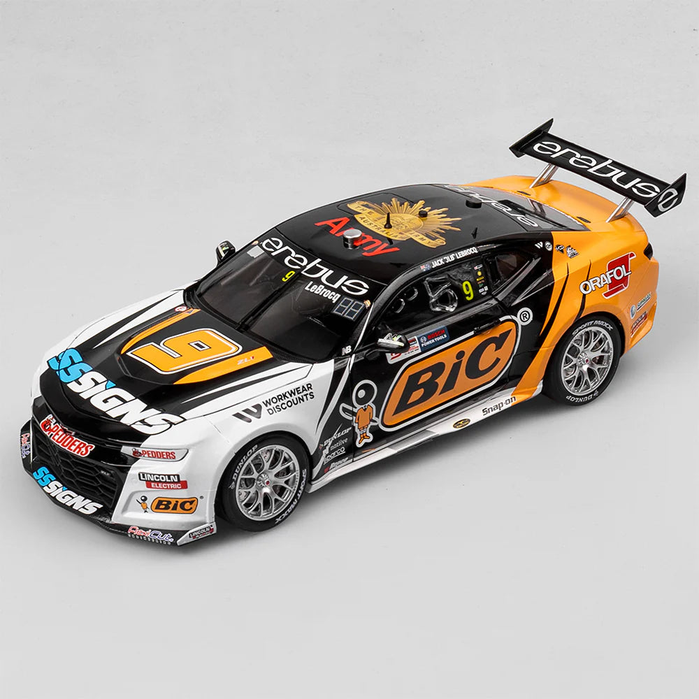 Jack Le Brocq - Erebus Motorsport #9 Chevrolet Camaro ZL1 - 2024 Perth SuperSprint - 1:18 Scale Diecast Model - AUTHENTIC COLLECTABLES