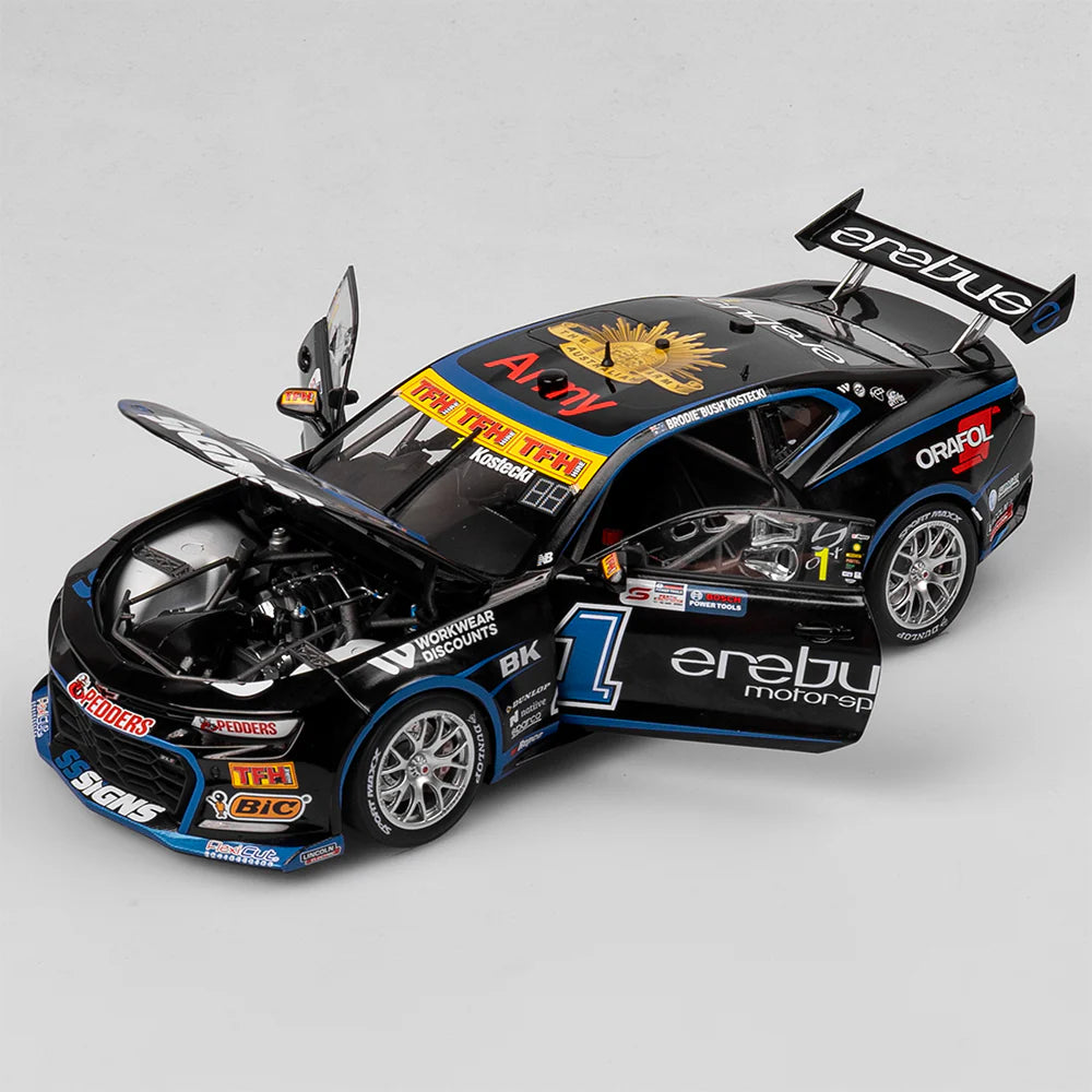 Brodie Kostecki - Erebus Motorsport #1 Chevrolet Camaro ZL1 - 2024 Perth SuperSprint Throwback Livery - 1:18 Scale Diecast Model - AUTHENTIC COLLECTABLES