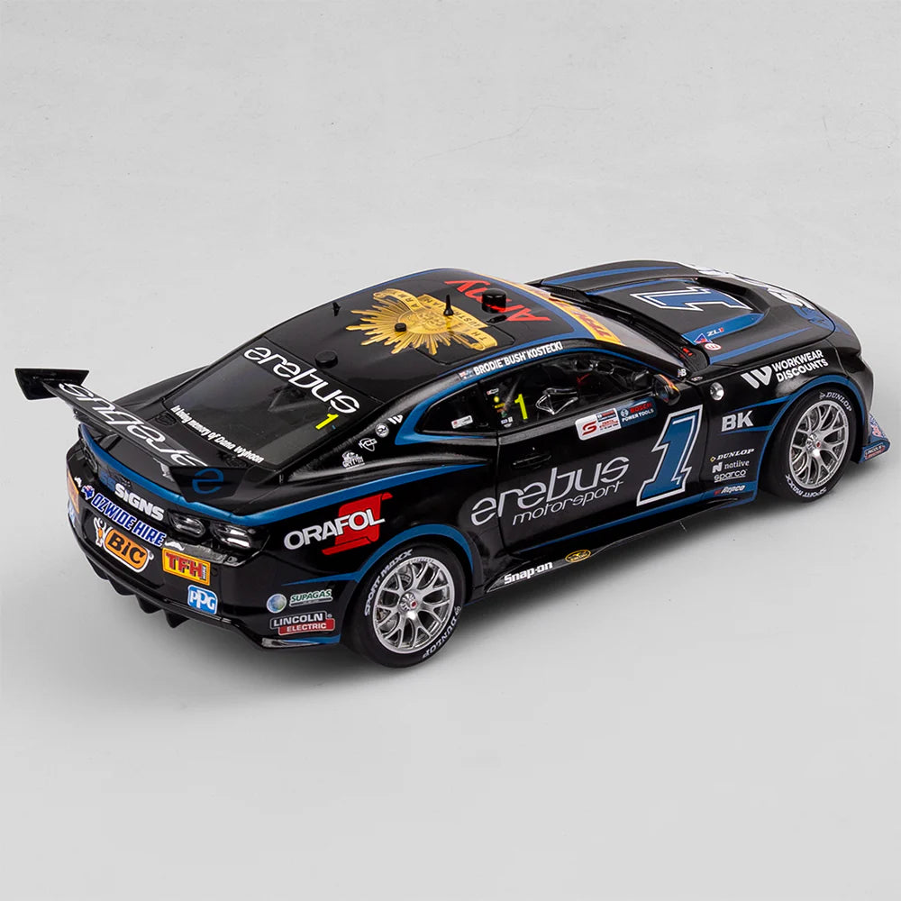Brodie Kostecki - Erebus Motorsport #1 Chevrolet Camaro ZL1 - 2024 Perth SuperSprint Throwback Livery - 1:18 Scale Diecast Model - AUTHENTIC COLLECTABLES