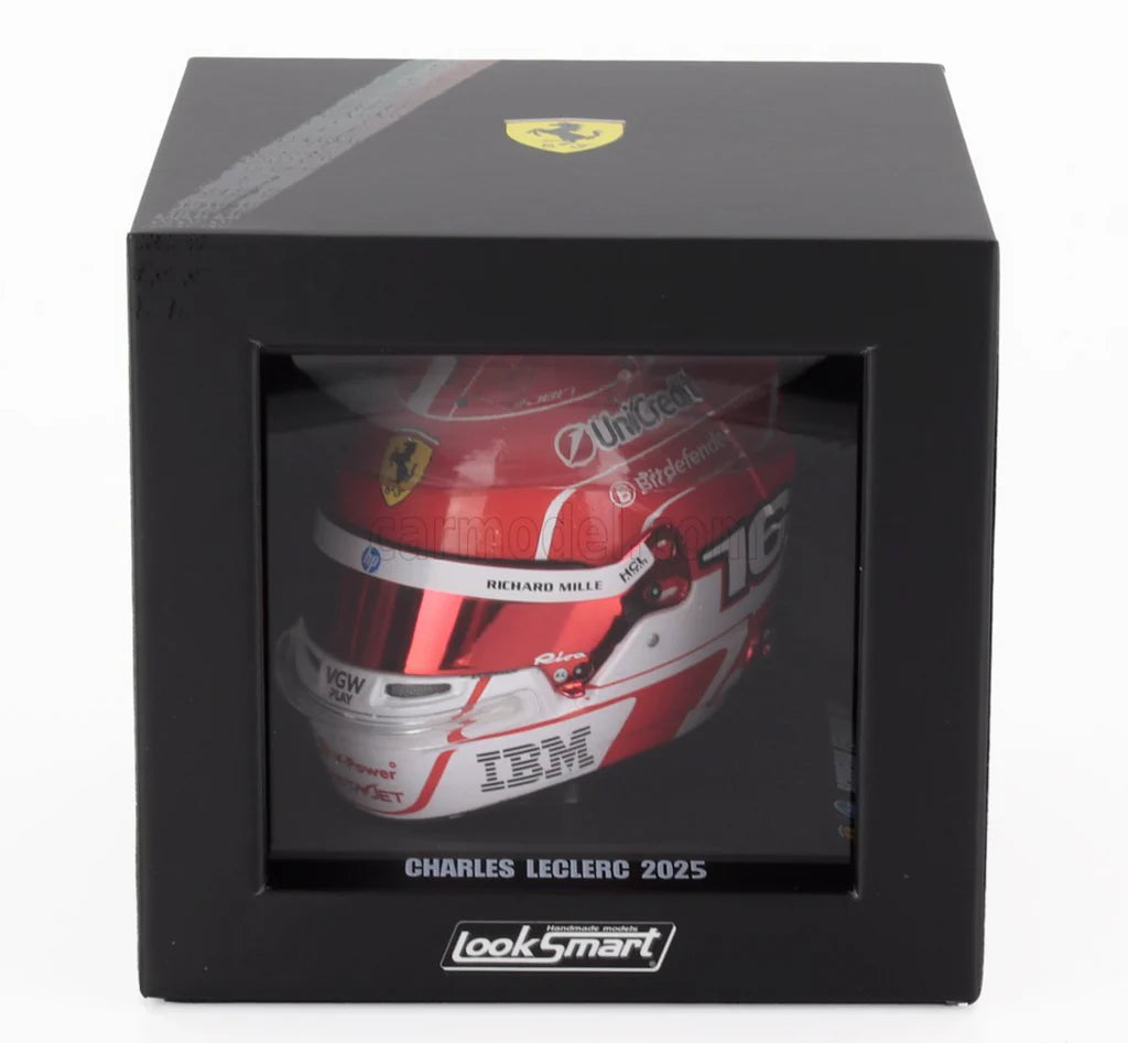 CHARLES LECLERC - 2025 SEASON - FERRARI - 1:5 HELMET - LOOKSMART