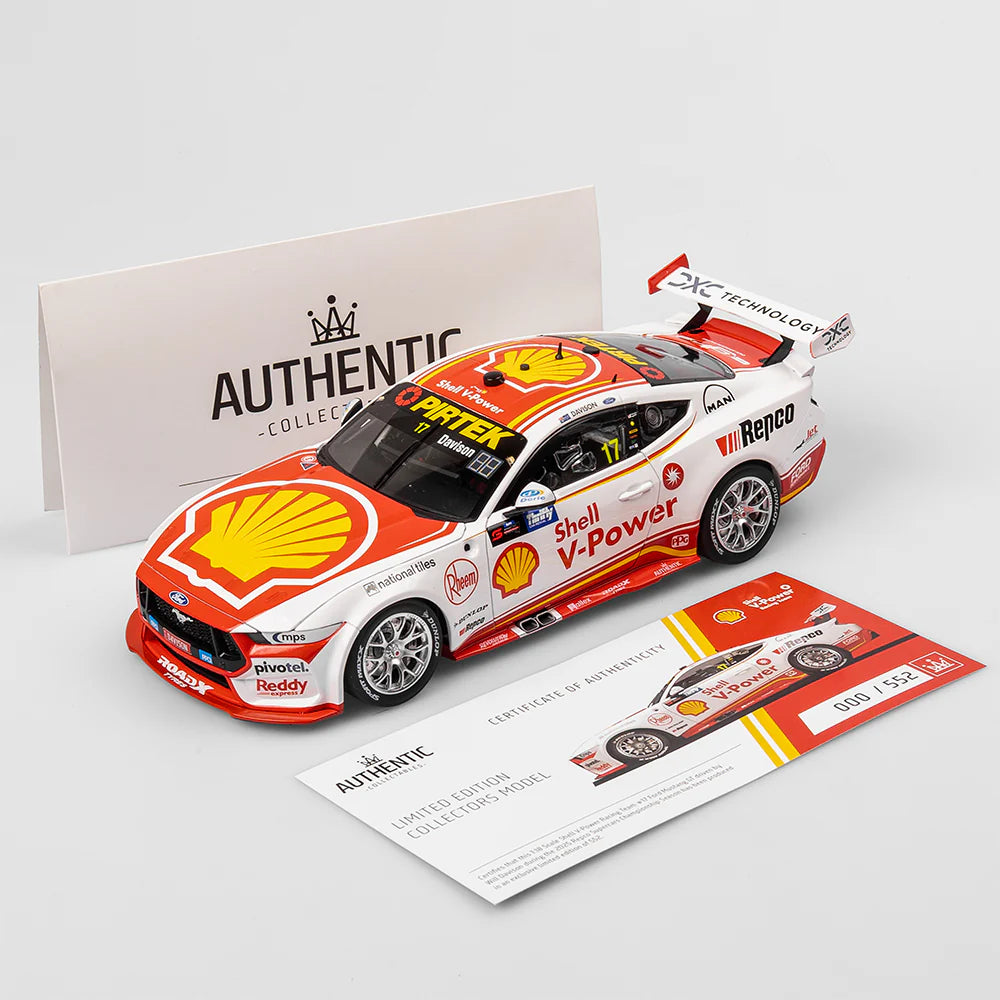 Will Davison - Shell V-Power Racing Team #17 Ford Mustang GT - 2025 Supercars Championship Season - 1:18 Scale Diecast Model - Authentic Collectables