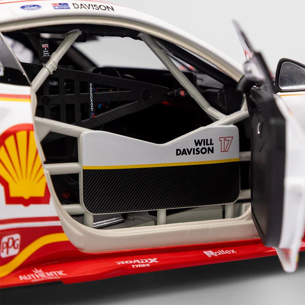 Will Davison - Shell V-Power Racing Team #17 Ford Mustang GT - 2025 Supercars Championship Season - 1:18 Scale Diecast Model - Authentic Collectables