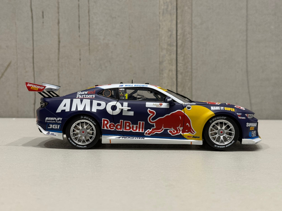 WILL BROWN - CHEVROLET CAMARO - RED BULL AMPOL RACING - #1 - 2025 - MSS SECURITY MELBOURNE SUPERSPRINT - RACE 6 WINNER - 1:18 SCALE DIECAST MODEL